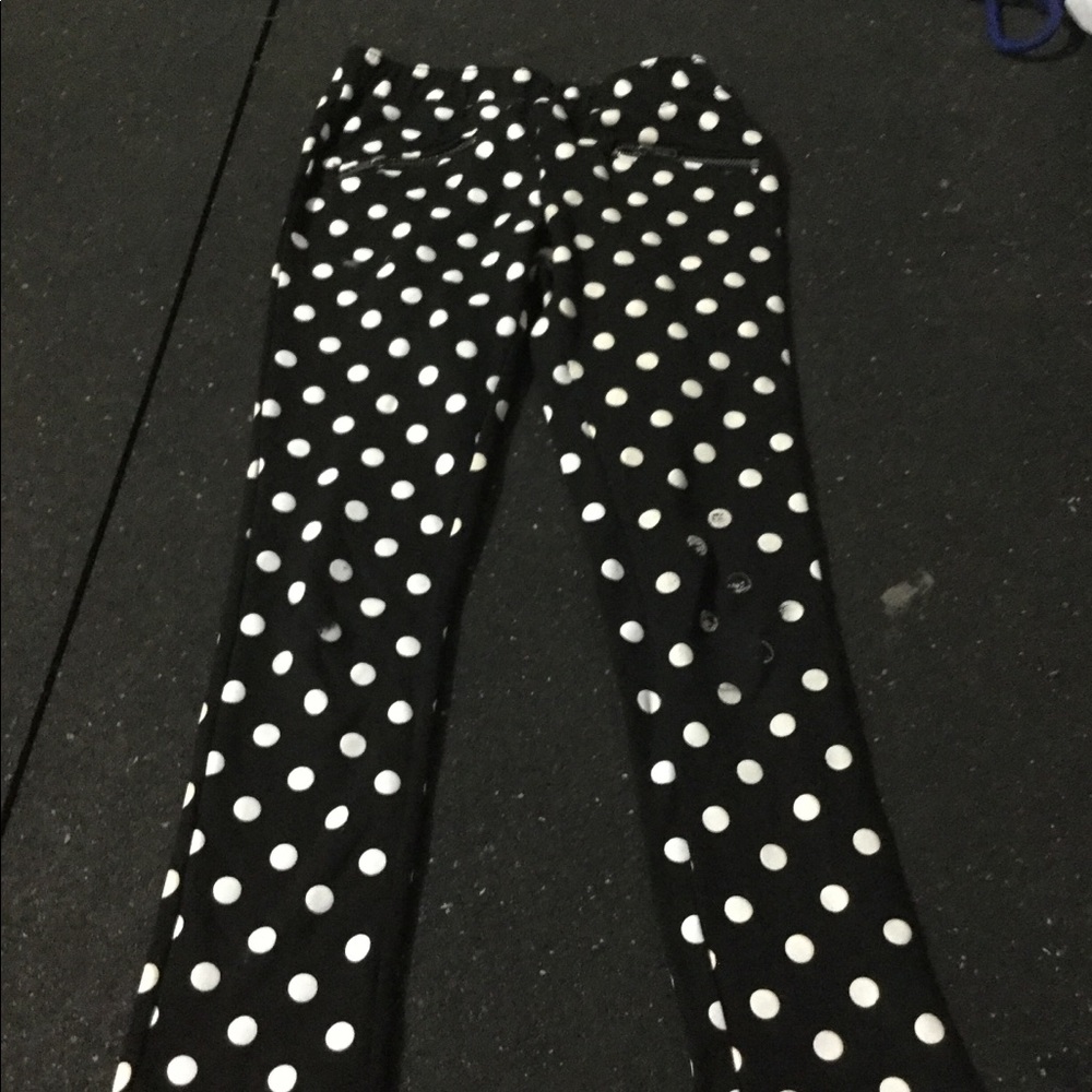 Polka dot jeggings